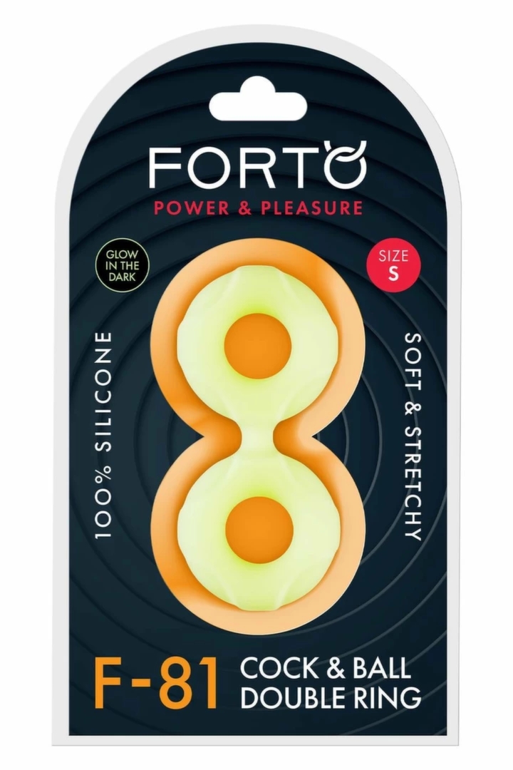 FORTO F-81 Double Ring 44mm Glow silikonowy podwójny pierścień świecący w ciemności