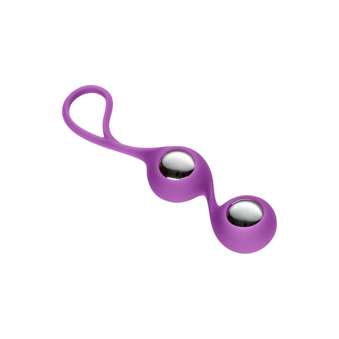 Cloud 9 Novelties Duo Kegel Balls zestaw do ćwiczeń mięśni, silikonowa osłona 28g złote