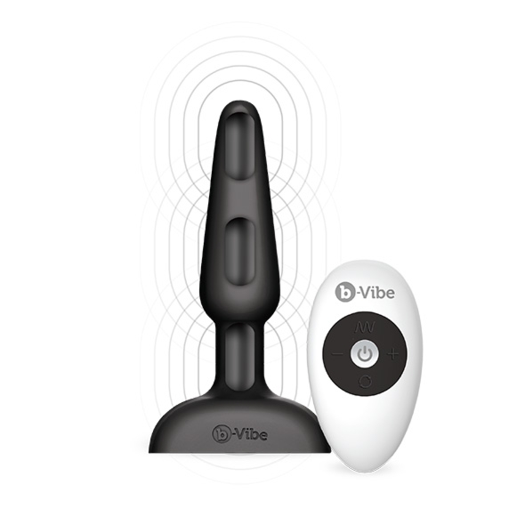 Sexshop - B-Vibe Trio Remote Control Plug  Czarny - Plug analny 3 silniczki ze sterowaniem bezprzewodowym - online