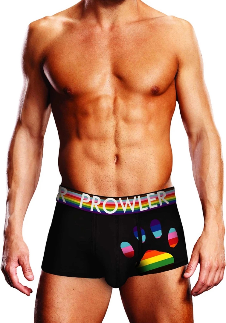 Prowler Bokserki PAW TRUNK S czarne z motywem łapy, elastyczny pas, rozmiar S
