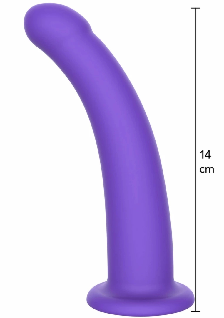 ToyJoy Get Real Harness Dong Silicone M – silikonowy model z przyssawką, średni, czarny