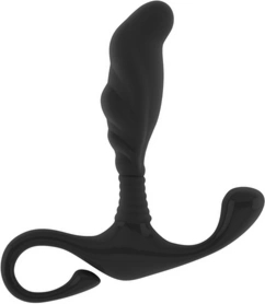 Pipedream No.27 masażer strefy intymnej, silikonowy, czarno-szary, ergonomiczny uchwyt