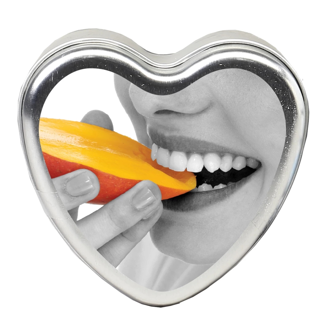Earthly Body Świeca do masażu Mango 113g, aromatyczny olejek do pielęgnacji