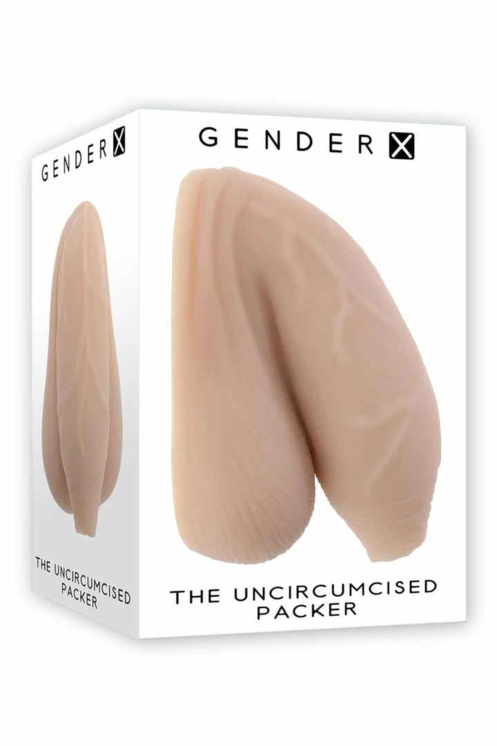 GENDER X The Uncircumcised Packer Light anatomiczny model TPE 11,6 cm, realistyczny wygląd