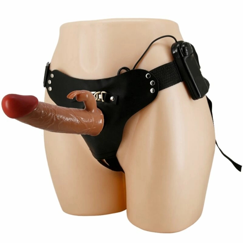 Pretty Love Marion system uprzęży z funkcją wibracji, 19 cm, brązowy