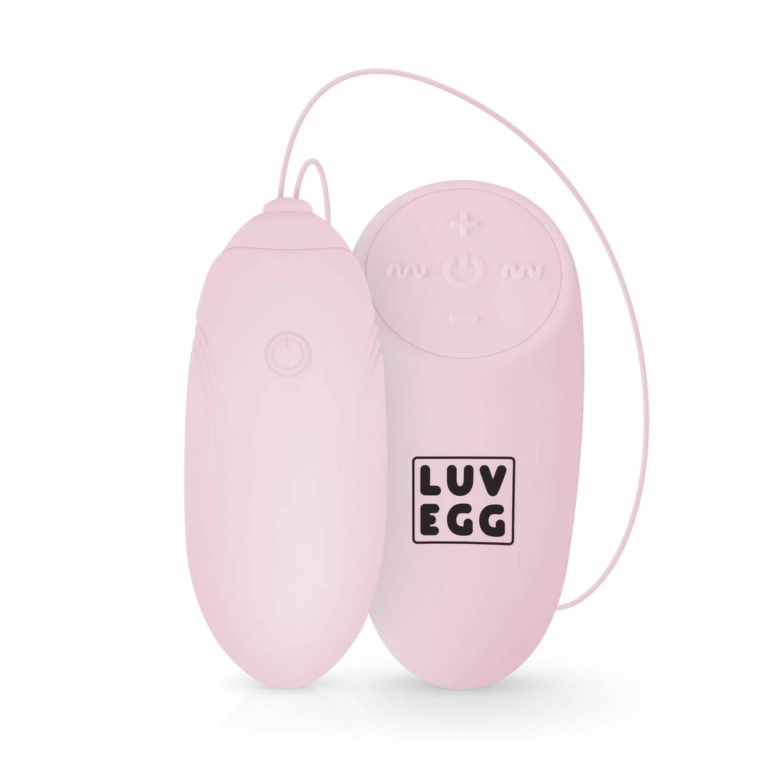 LUV EGG Model Pink wibrujące jajko z pilotem, 12 trybów, silikon medyczny, wodoodporne