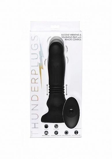 Profesjonalny stymulator prostaty wejście-wyjście - Silicone Swelling & Thrusting Plug - AF949