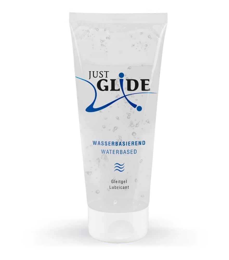 Just Glide Wegański Żel Nawilżający wodny 200ml – hipoalergiczny, bezzapachowy, neutralne pH