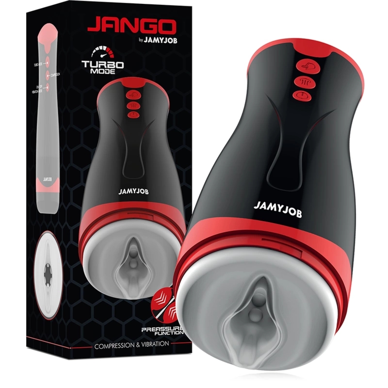 Jamyjob Jango – kompresyjno-wibracyjna maszyna intymna, silikon, ładowalna
