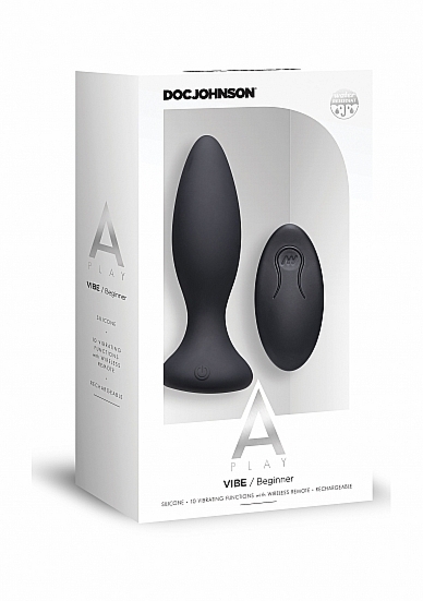 NOWOCZESNA ZATYCZKA ANALNA Z WIBRACJAMI - CZARNA 0300-01-BX -Vibe - Beginner - Rechargeable Anal Plug - Black