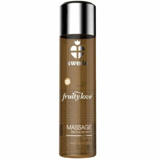 Swede Fruity Love Olejek do masażu rozgrzewający Ciemna Czekolada 60ml – naturalne składniki, aloes