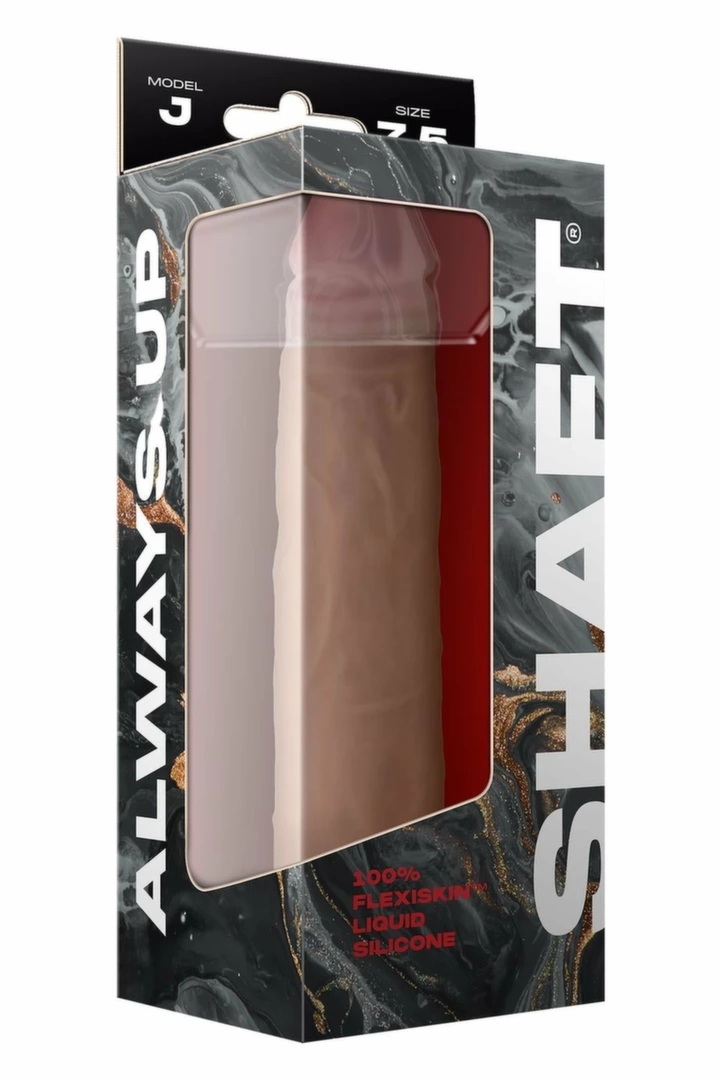 SHAFT Model J 7.5" Liquid Silicone anatomiczny model dwuwarstwowy, przyssawka, Pine