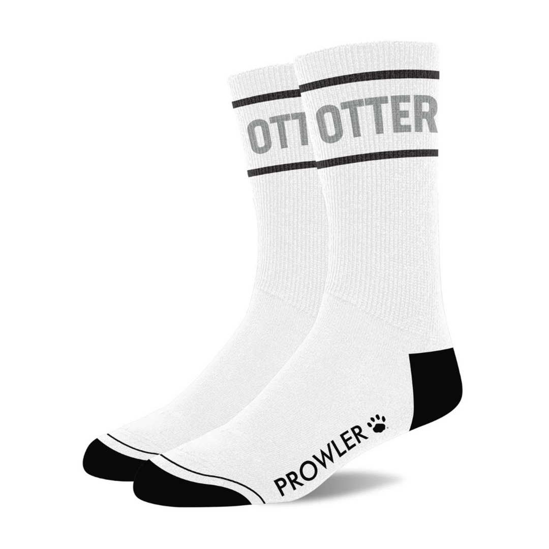 Prowler Red Otter – skarpetki czarno-białe z motywem graficznym, logo, uniwersalne
