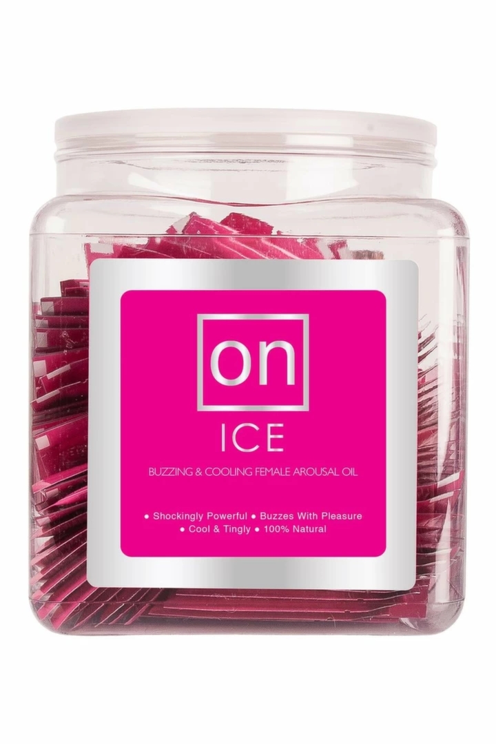 Sensuva ON ICE Arousal Oil 75 ampułek chłodzących, naturalna formuła roślinna, pojedyncze porcje