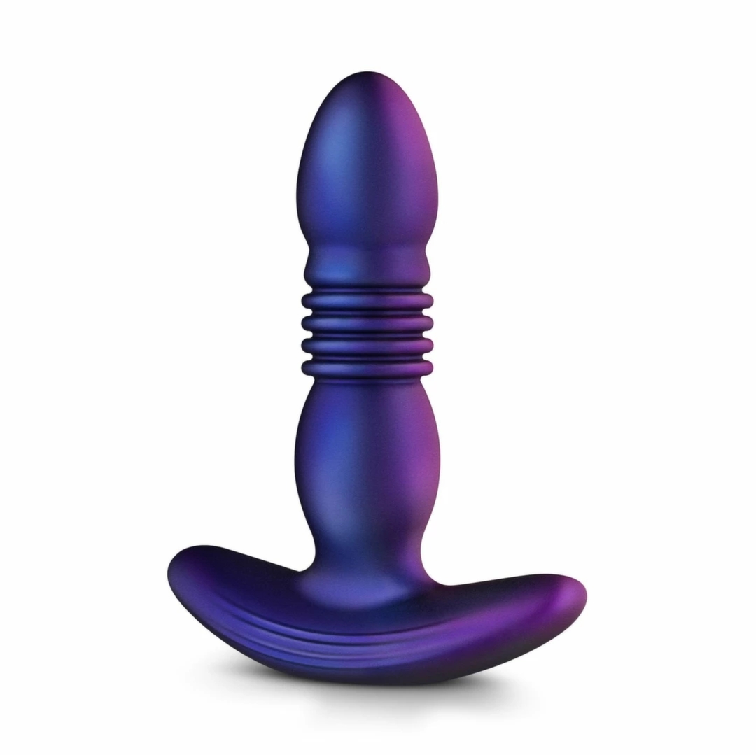 Hueman Motion Plug – model z funkcją ruchu, 7 trybów, 3 intensywności, silikon, fioletowy