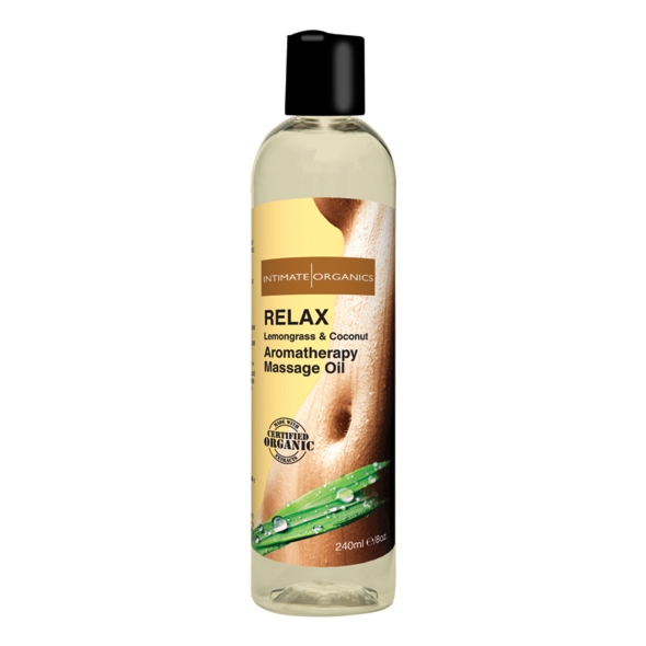 SexShop - Olejek do masażu organiczny - Intimate Organics Relax Massage Oil 240 ml