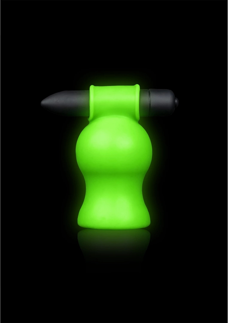 Shots Ouch! Glow in the Dark – maszyna intymna z wibrującą główką, świecąca, zielona