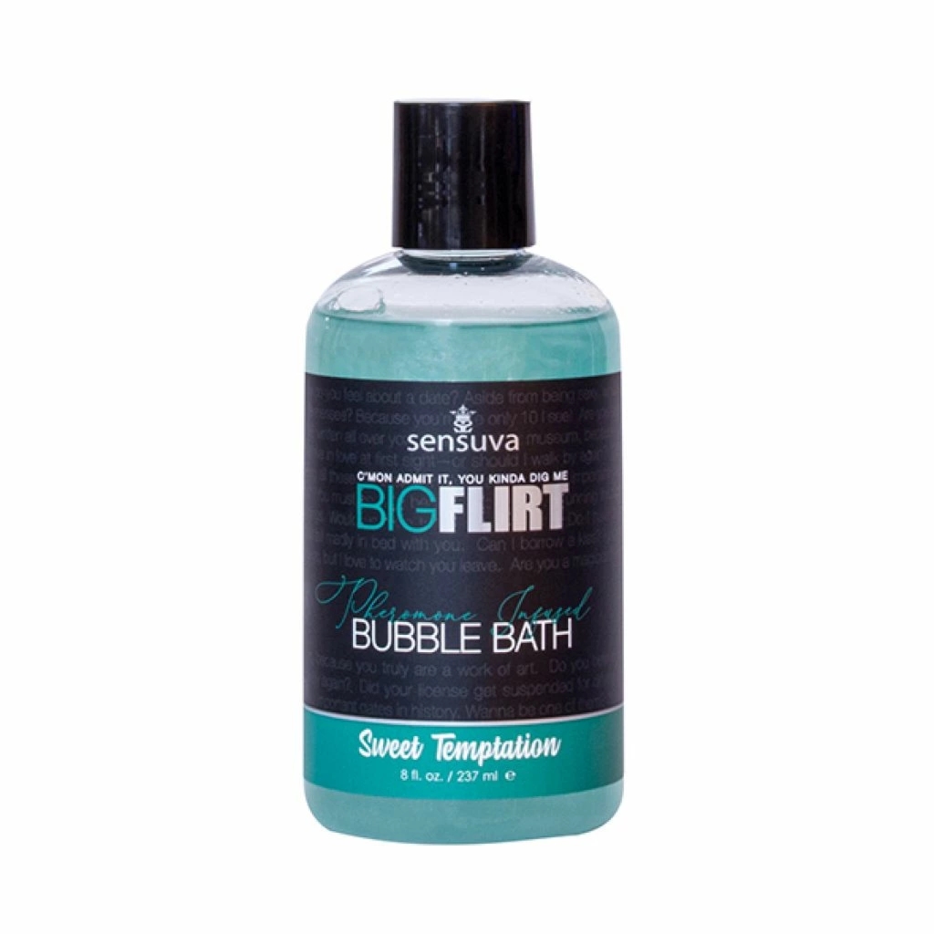 Sensuva Big Flirt Bubble Bath Sweet Temptation 237ml – płyn do kąpieli z feromonami, aromat