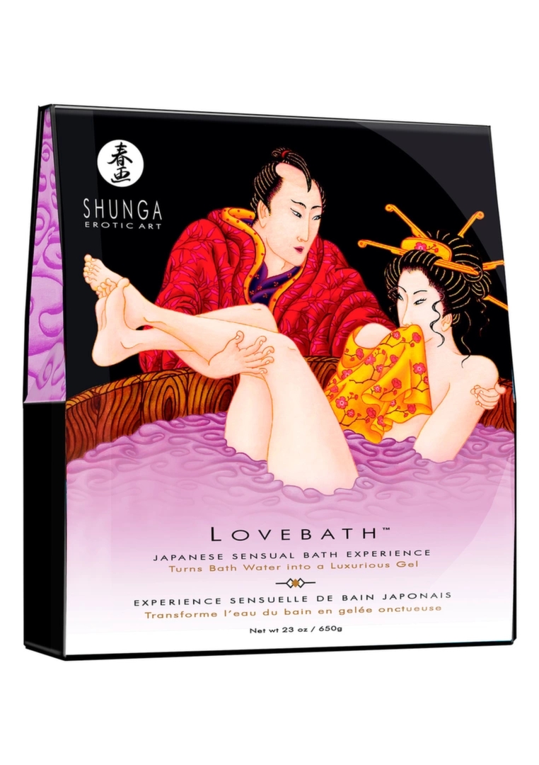 Shunga Lovebath Sensual Lotus zestaw do kąpieli żelowej 650g – aromat kwiatu lotosu