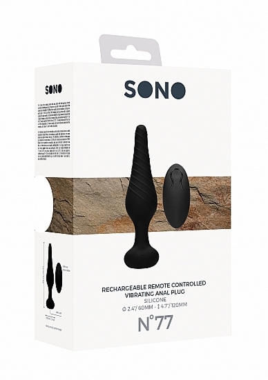 PLUG ANALNY No. 77 zdalnie sterowany - No. 77 - Remote Controlled Vibrating Anal Plug - Back