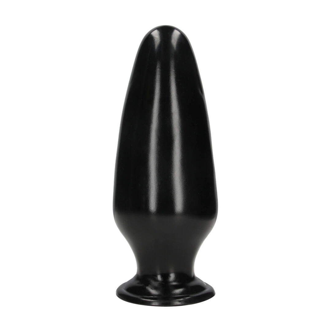 Mega X Plug anatomiczny 29 cm czarny – stopniowany kształt, szeroka przyssawka