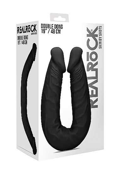 REALROCK PODWJNE DILDO 48cm podwójny penis - Double Dong - 48 cm - Black