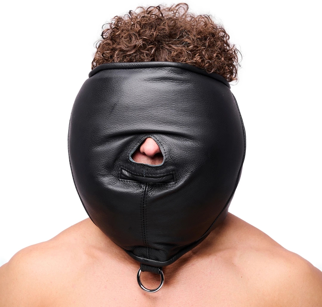 Red Leather Skorzana Kaptur Sensoryczny Czarny – miękkie wypełnienie, anatomiczny model