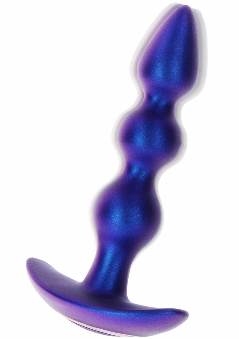 TOYJOY The Bold Beaded wibrująca zatyczka analna, segmentowa, pilot, 7 trybów, silikon