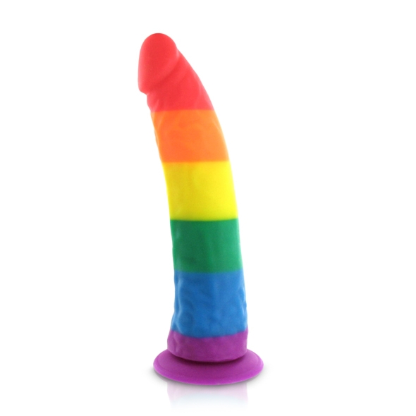SexShop - Dildo w kolorze tęczy - Pride Dildo Silicone Rainbow Dildo
