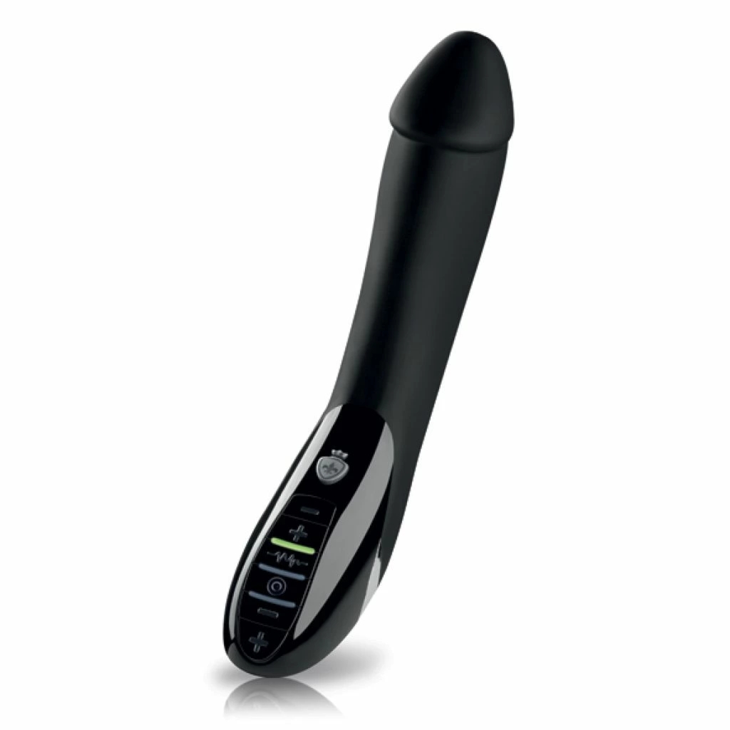 Mystim Tickling Truman eStim Black – urządzenie wibrujące z elektrostymulacją, 27 cm, dwa silniki