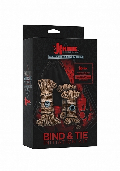 Zestaw 5x Lina konopna do wiązania - Bind & Tie Initiation Kit - 5 Piece Hemp Rope - 2404-15-BX 