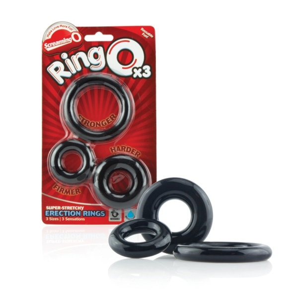 SexShop - Pierścienie na penisa - The Screaming O Ringo 3-Pack