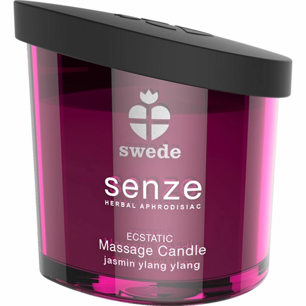 Swede Senze Ecstatic świeca do masażu 50ml – naturalny olejek jaśmin i ylang ylang, ergonomiczne opakowanie