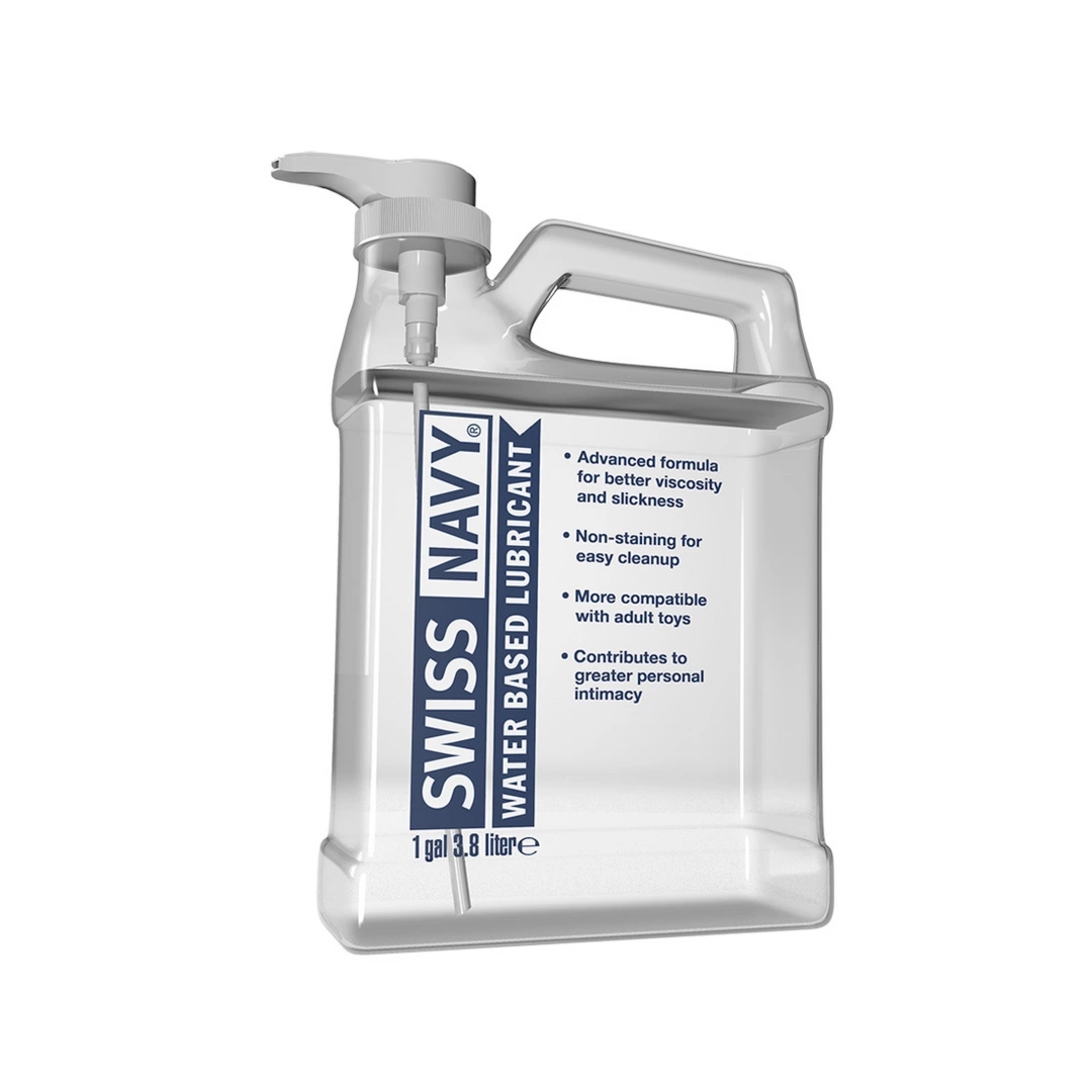 Swiss Navy Water-Based Lubrykant 3785 ml – bezpieczna formuła XXL, ergonomiczna butelka