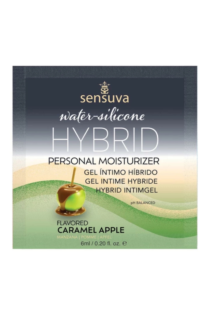 Sensuva Hybrid Personal Moisturizer Caramel Apple 6 ml, hybrydowy żel nawilżający, karmelowe jabłko