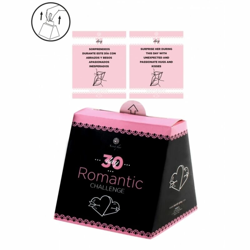 Secretplay Gra 30 Romantycznych Wyzwań – Karty Dwujęzyczne 110x110mm, zestaw dla par