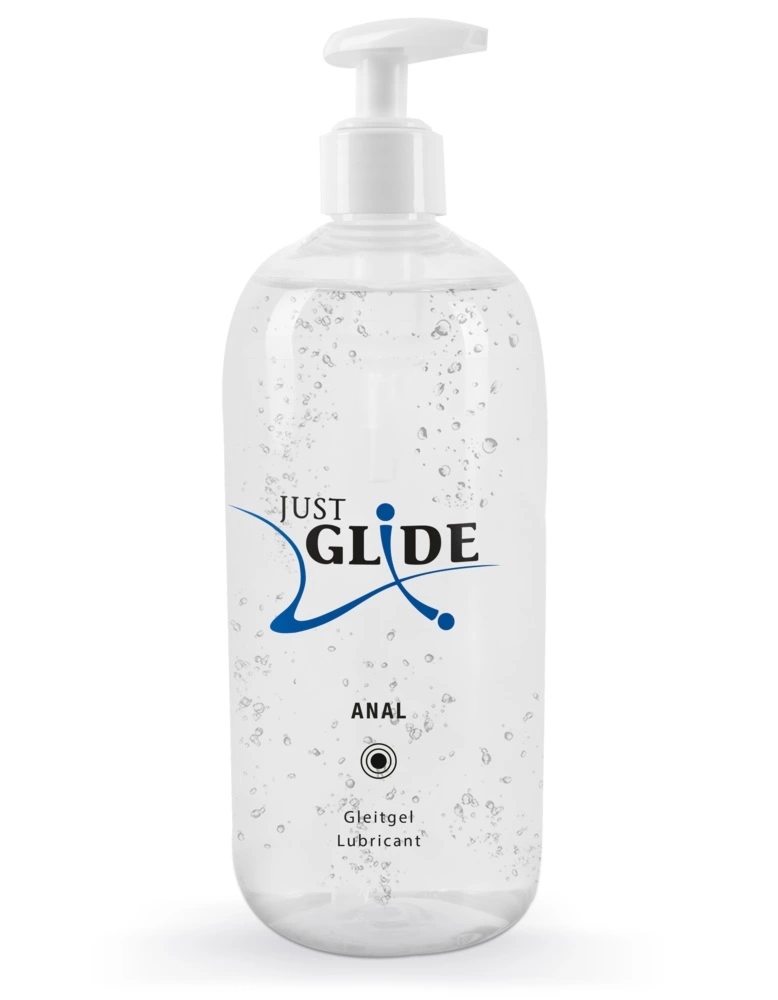 Just Glide Anal żel nawilżający wodny 500ml – formuła wegańska, pH komfortowe, duża pojemność