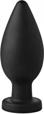 XR Brands Master Series silikonowy korek anatomiczny XXL z przyssawką, czarny, medyczny silikon