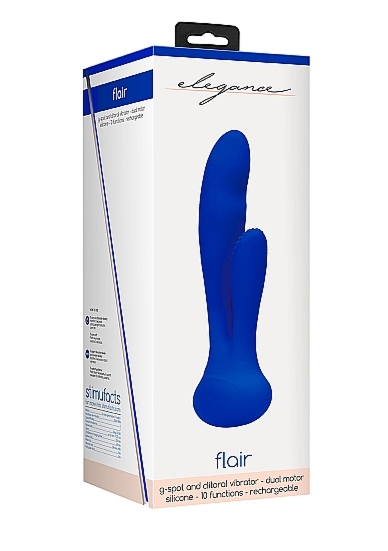 Stymulator punktu G oraz łechtaczki Flair - G-Spot and Clitoral Vibrator - Flair - Blue