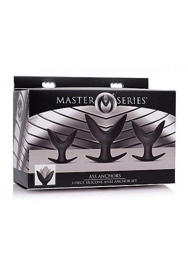 Kotwica analna silikonowa Ass Anchor 3-częściowa AF313 - Ass Anchor 3 Piece Silicone Anal Anchor