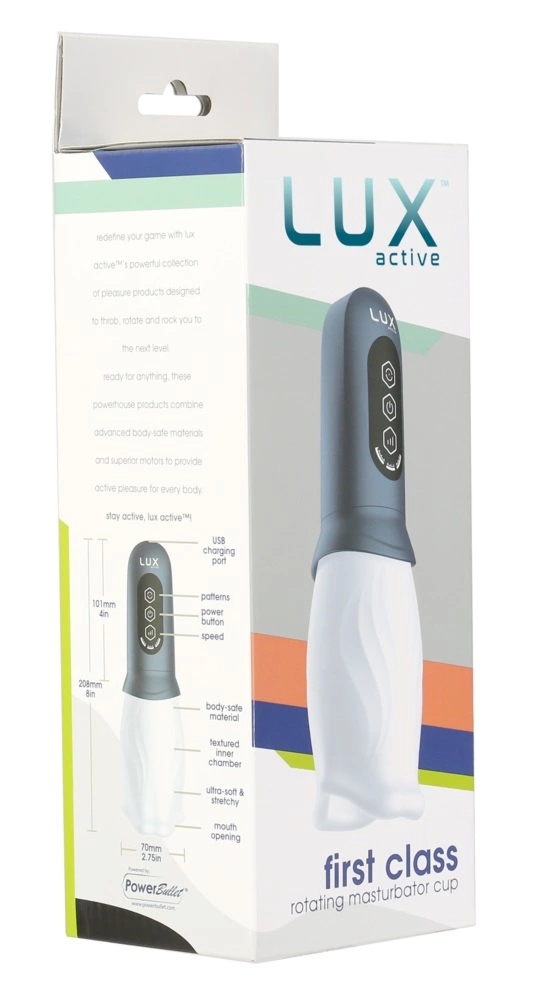 LUX Active First Class Automatyczna Maszyna Intymna Rotacyjna, Anatomiczny Wkład, USB