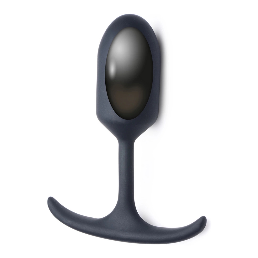 XR Brands Heavy Hitter Comfort Plug średni silikonowy z obciążnikiem, czarny