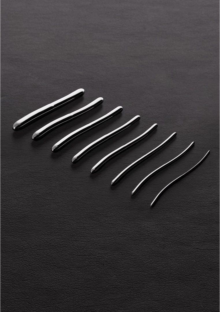 Steel Zestaw 8 dwustronnych rozszerzaczy z etui, stal chirurgiczna, różne rozmiary