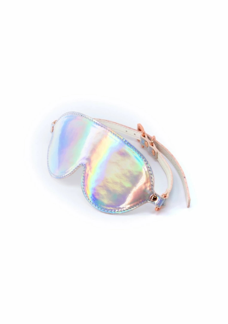 Cosmo Bondage Blindfold holograficzna opaska na oczy regulowana winylowa