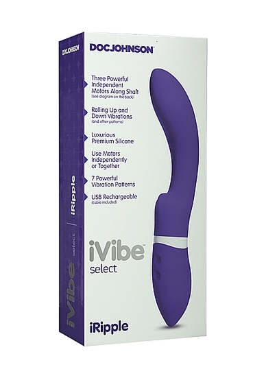 Silikonowy Wibrator 3 Silniki - Fioletowy 6027-10-BX - iVibe Select - iRipple - Purple