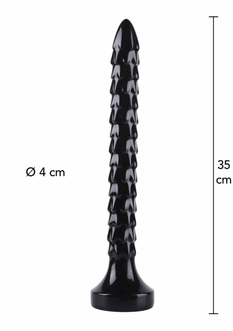 HIDDEN DESIRE Extreme Anal Snake 35 cm elastyczny model XXL, szeroka podstawa, PVC