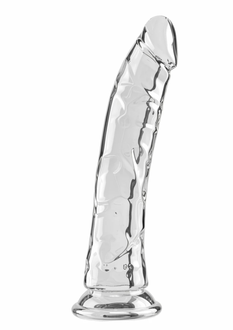 TOYJOY Get Real Clear Dong 24 cm – przezroczysty model TPE z przyssawką, teksturowany