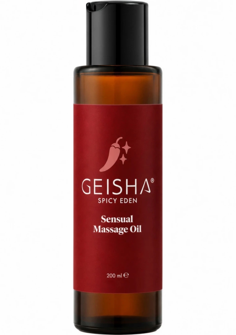 GEISHA Sensual Massage Oil 200 ml luksusowy olejek do masażu ciała, 4 zapachy