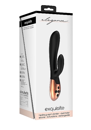 Podgrzewany wibrator punktu G Exquisite - Heating G-Spot Vibrator - Exquisite - Black