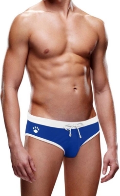 Prowler Majtki kąpielowe męskie XL czarne z białym pasem, nylon/spandex, sportowy styl